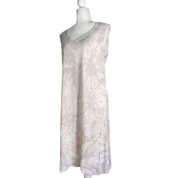 Kinross 100% Linen Tropical Print Dress in Pelican Multi NWT - Picture 8 of 14